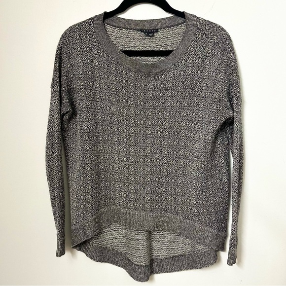 Theory Sweaters - Theory Efina Loryelle Gray Marled Wool Baby Alpaca Silk Knit Sweater Sz S ~ P/T